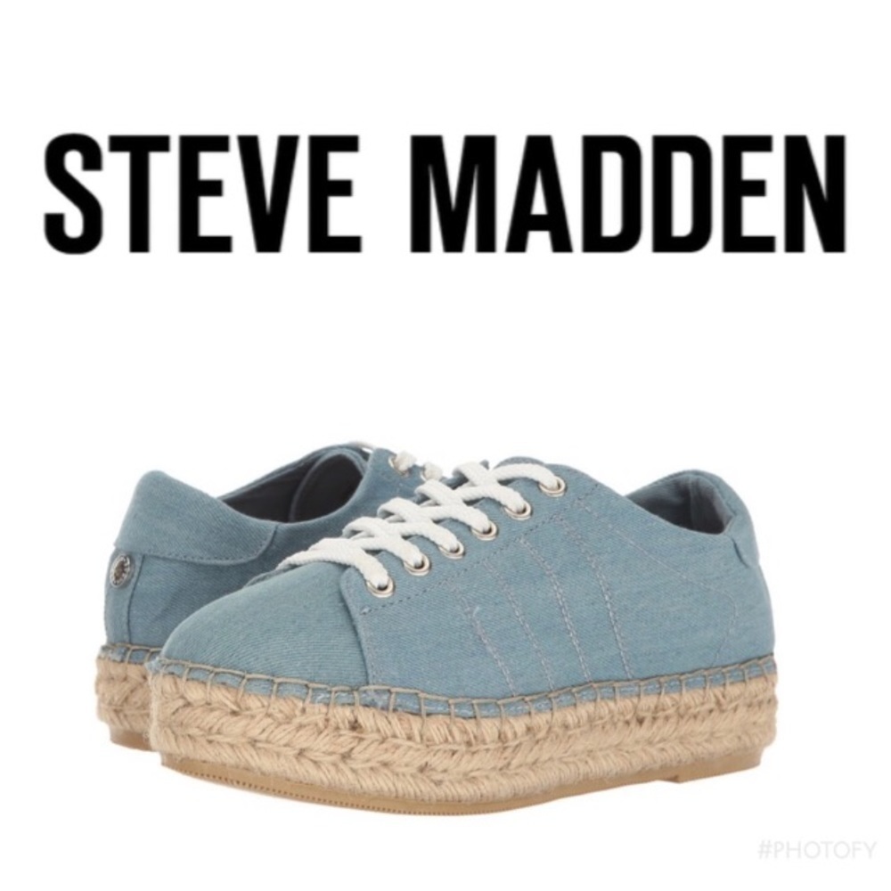 Steve Madden Tamilyn Denim Espadrille Shoes